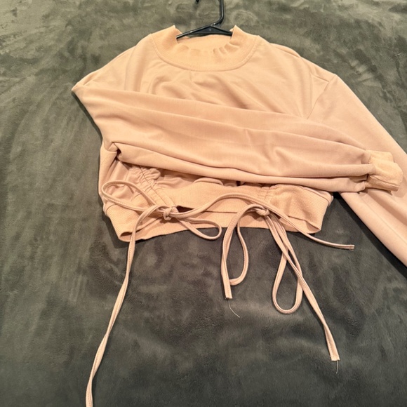 SHEIN Comch Tie Mock Neck - Picture 2 of 3